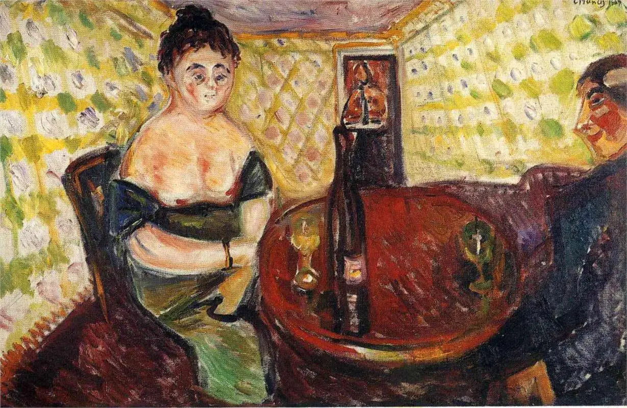 Reproduction du tableau « Pour les filles sucrées - Edvard Munch » par Alpha Reproduction en peinture à l’huile