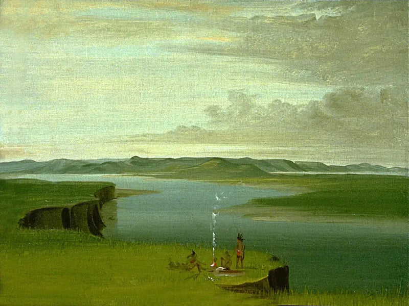 태양이 떠오르는 프레리 블러프스, 옐로스톤 강의 하구 근처 - 조지 캐틀린

Source:
Prairie Bluffs au lever du soleil, près de l'embouchure de la rivière Yellowstone - George Catlin