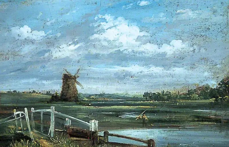 Près de Haddon, Derbyshire (?) - John Constable image 1 copie peinte à la main à l’huile