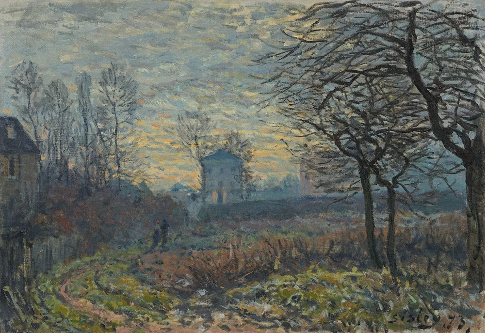 Près de Louveciennes - Alfred Sisley image 1 reproduction d’œuvre d’art à l’huile
