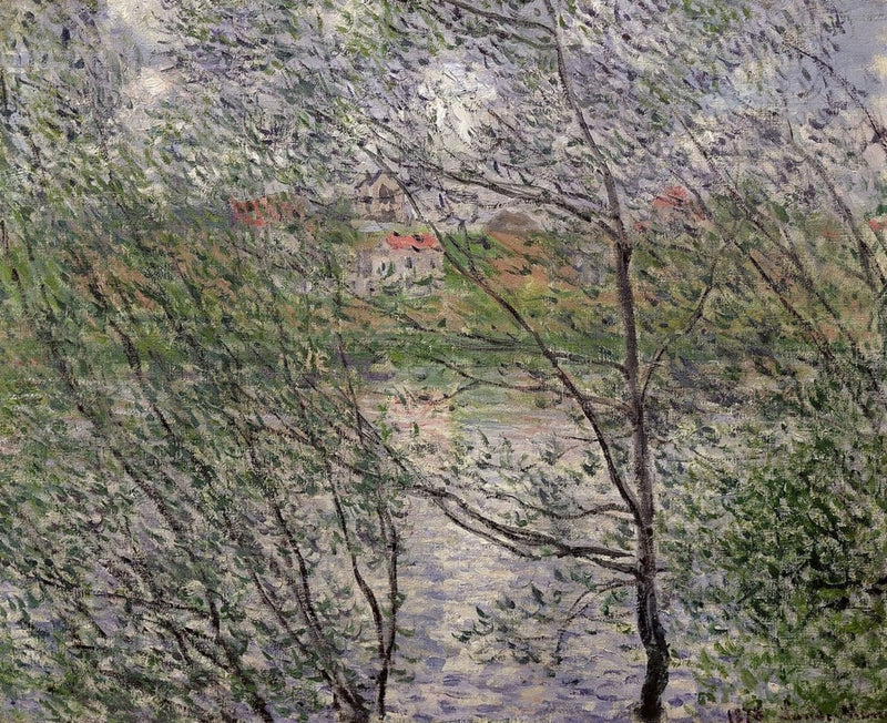 지점을 통한 봄 W455 - Claude Monet