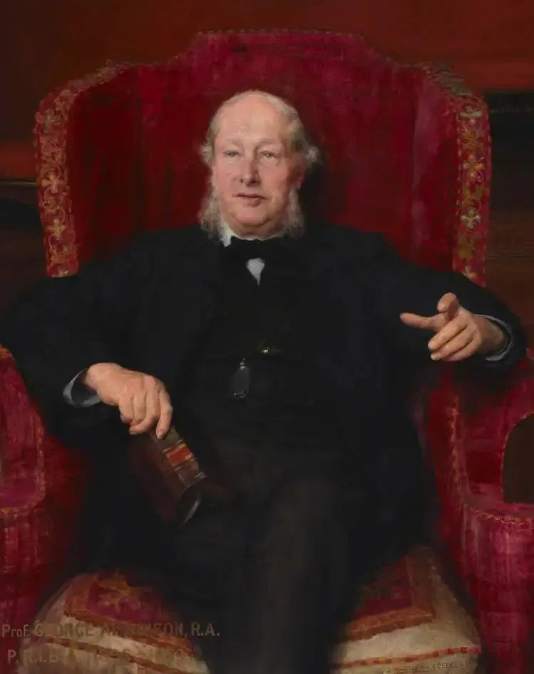 Professeur George Aitchison (1825–1910), RA, RGM, PRIBA - Lawrence Alma-Tadema image 1 tableau peint à l’huile sur toile