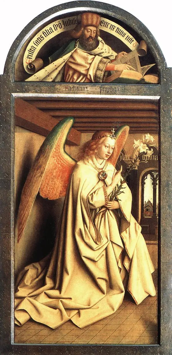 예언자 스가랴; 수태고지의 천사 - 얀 반 에이크

Source:
Prophète Zacharie ; Ange de l'Annonciation - Jan van Eyck