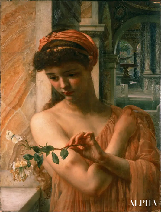 Psyché dans le temple de l'amour - Edward Poynter - Reproductions de tableaux et peintures haut de gamme