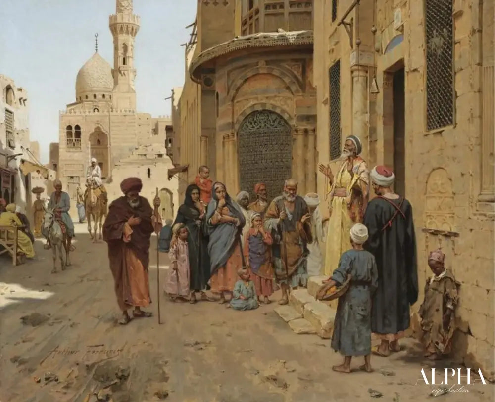 Public captif Le Caire - Arthur von Ferraris Reproductions de tableaux à la peinture à l’huile