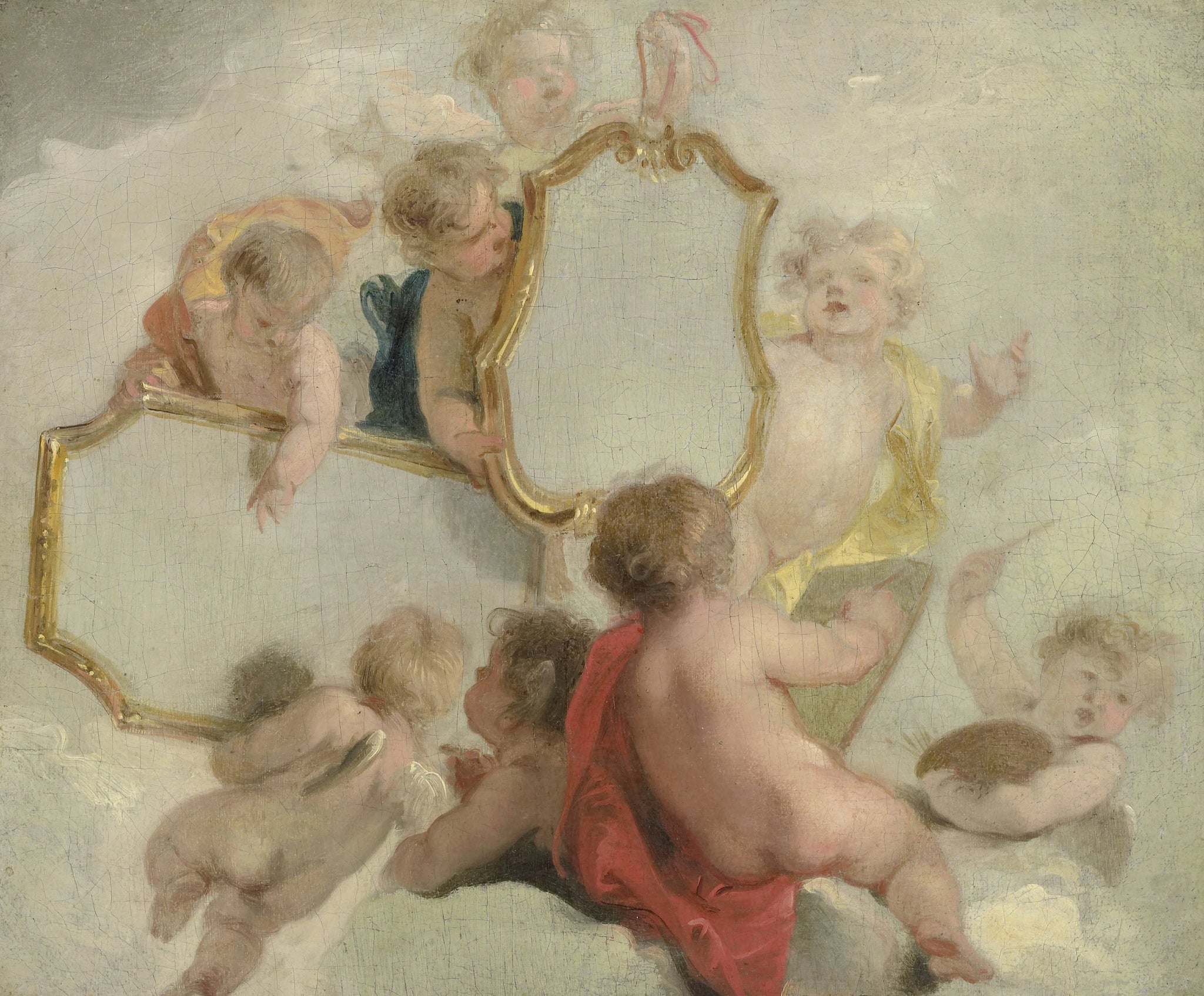 Putti avec miroirs - Jacob de Wit