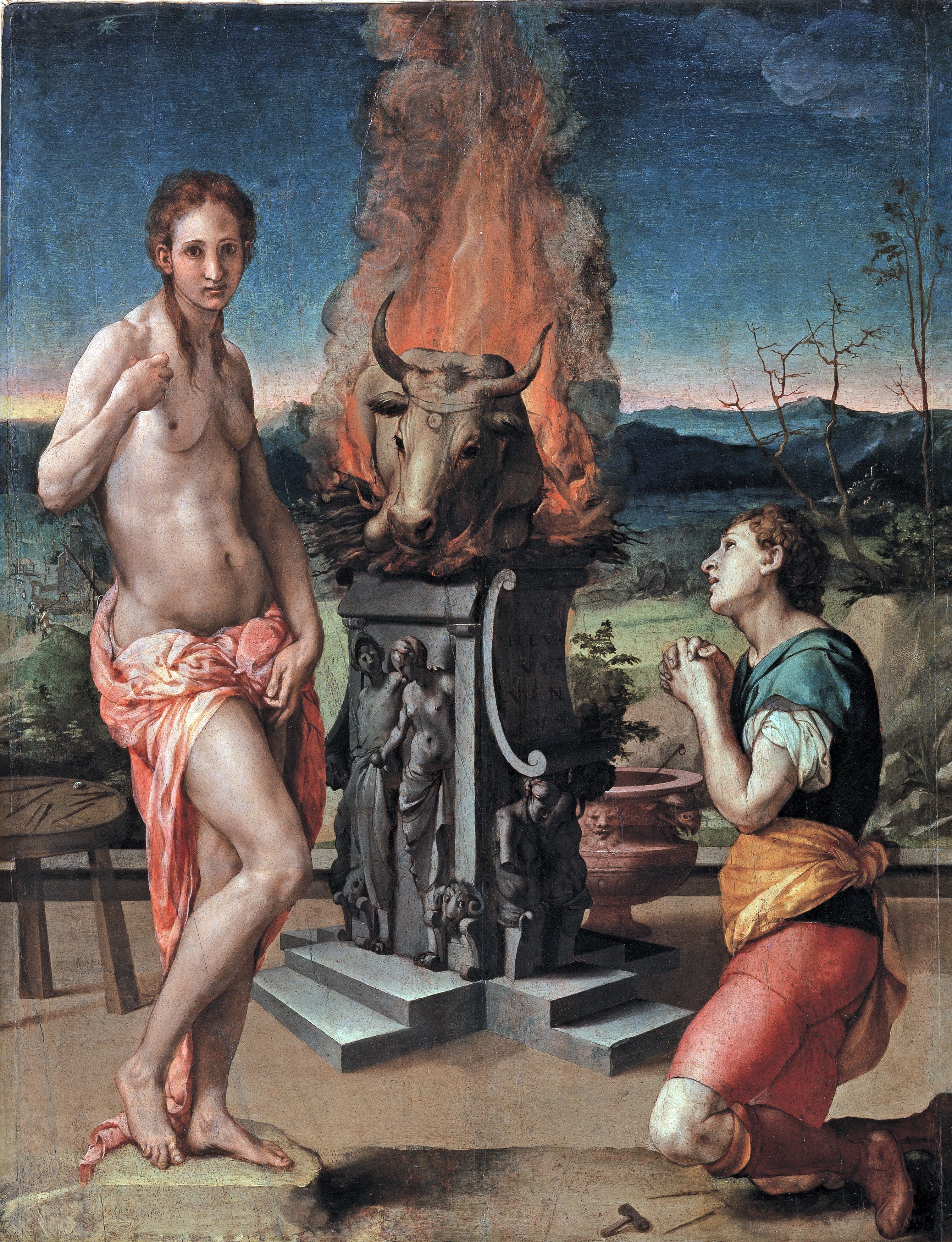 Pygmalion et Galatée - Bronzino image 1 copie de tableau peinte à la main