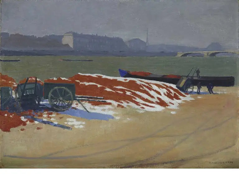 세느 강변, 붉은 모래 위 - 펠릭스 발로통

Source:
Quai de Seine au sable rouge - Félix Vallotton