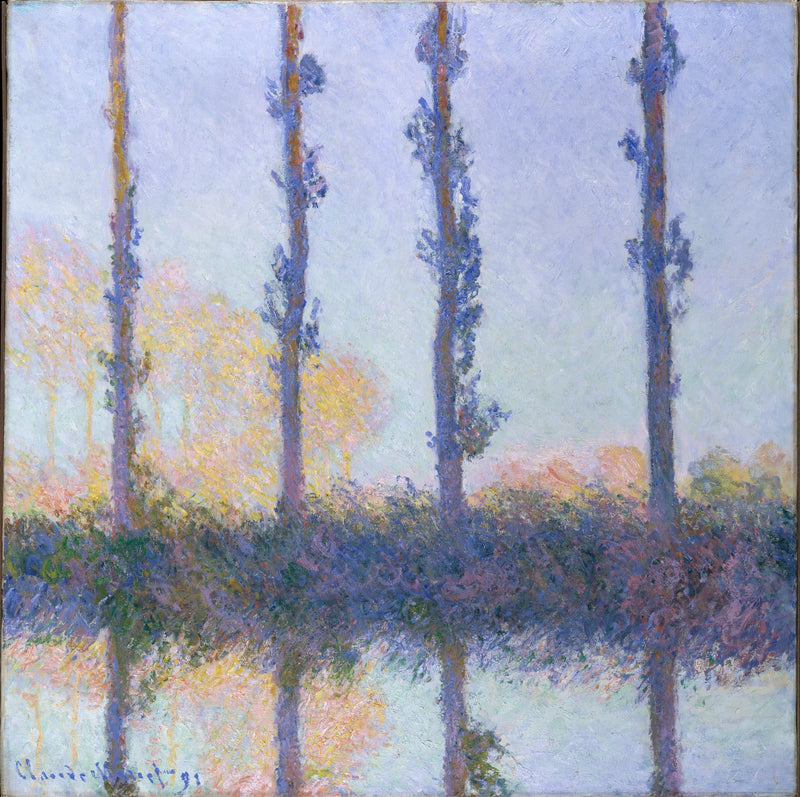 네 그루의 나무 - Claude Monet