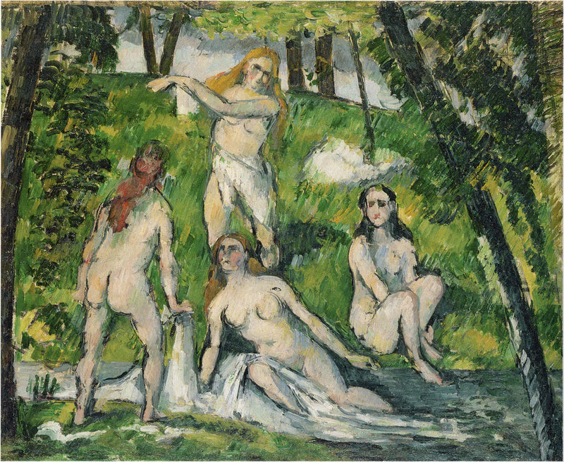 네 명의 목욕하는 여성 - Paul Cézanne