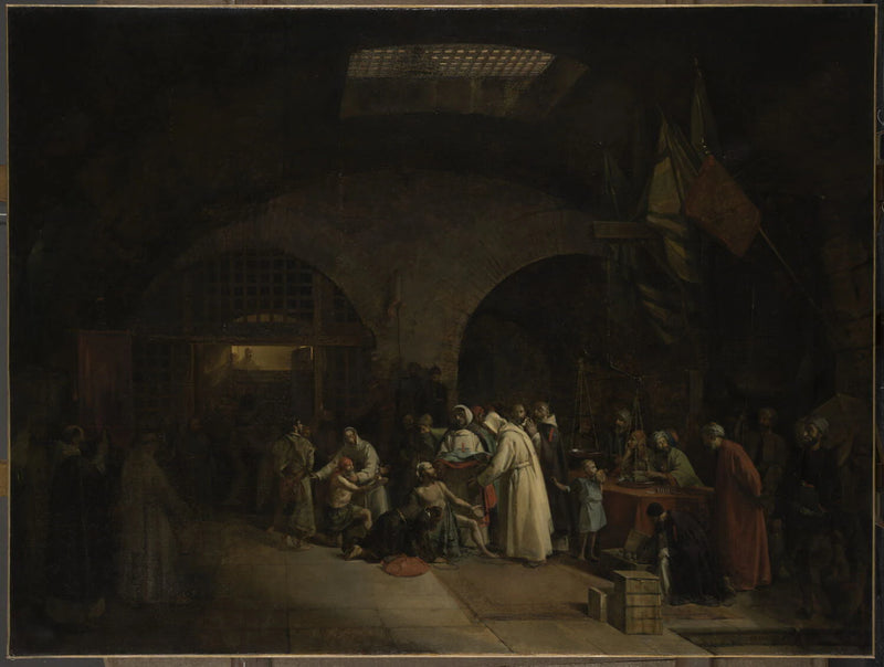 Rachat de prisonniers dans les prisons d Alger - François Marius Granet