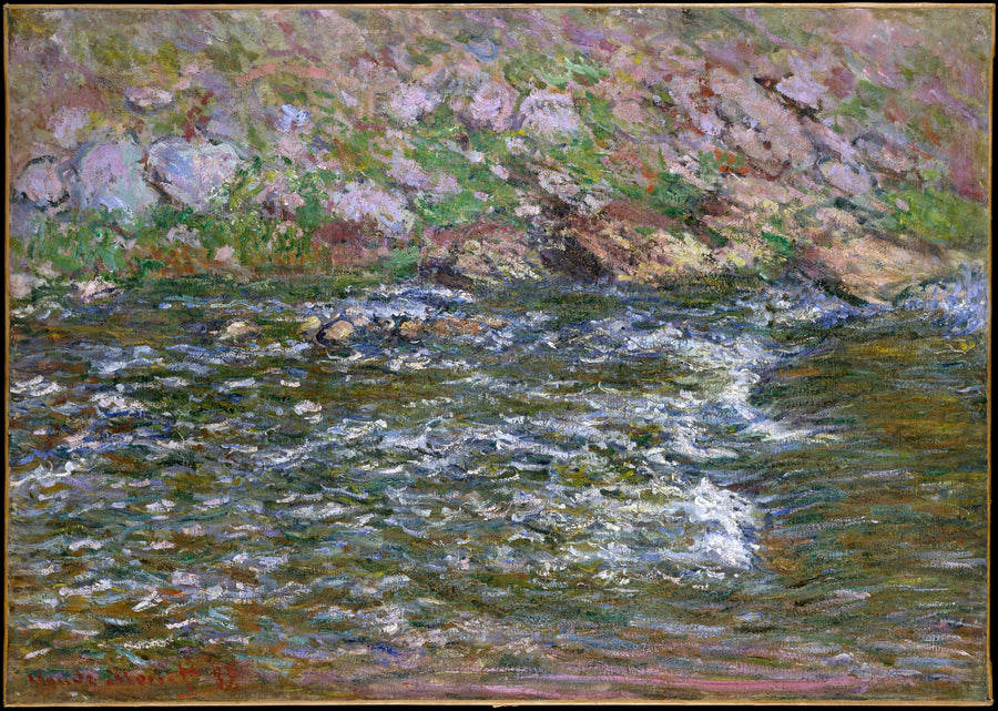 프레셀린 W1239의 Petite Creuse의 급류 - Claude Monet
