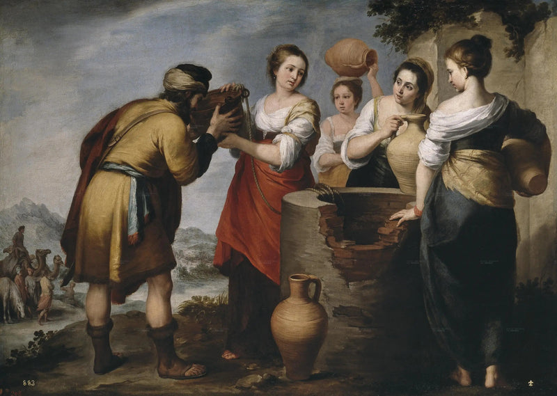 레베카와 엘리제르 - 바르톨로메 에스테반 무리요

Source:
Rebecca et Eliezer - Bartolomé Esteban Murillo