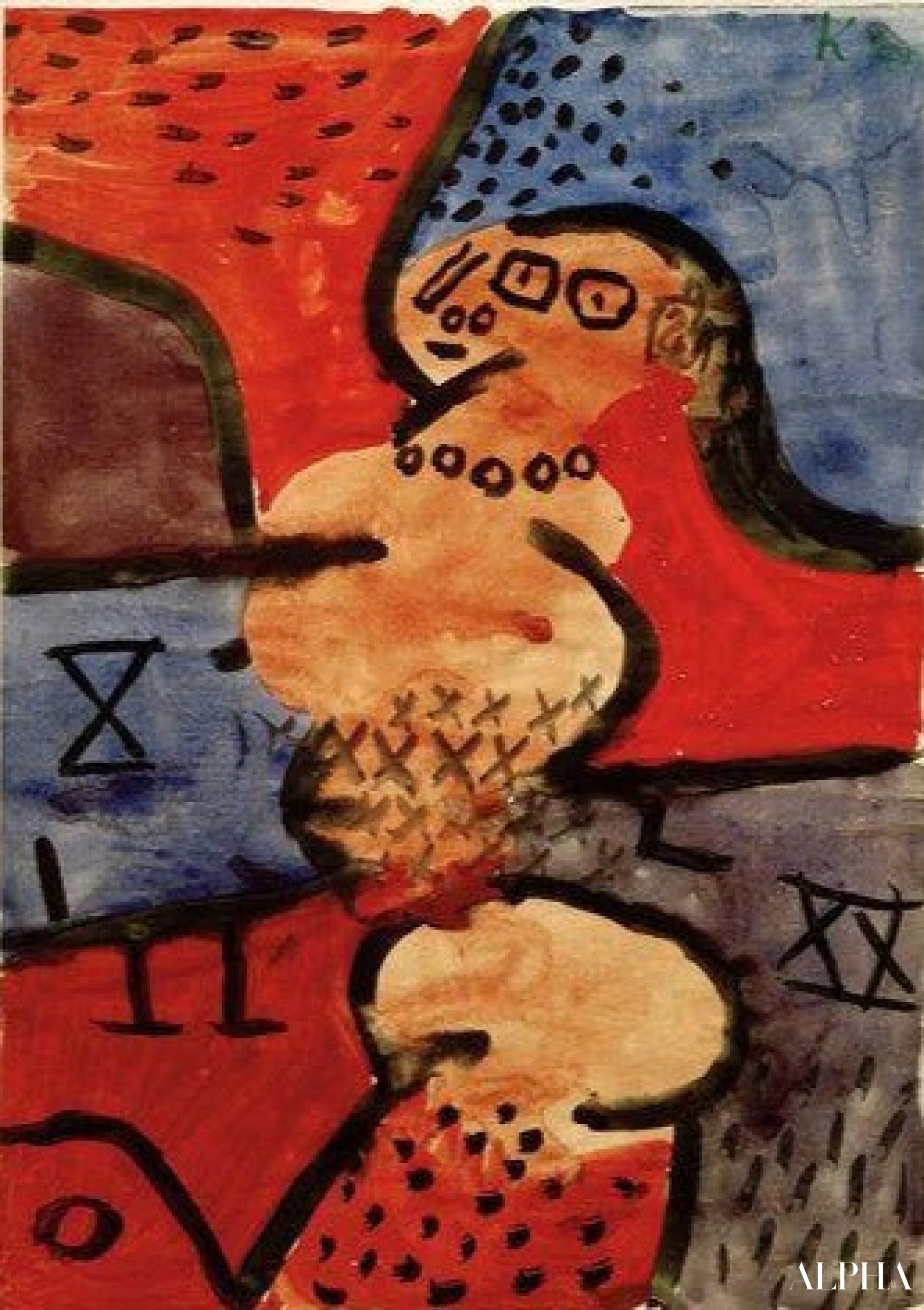 무용수 재구성, 하나 - Paul Klee - 고급 그림 및 회화 복제