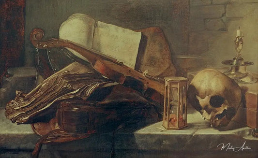 Rembrandt (cercle de), nature morte, livres - Rembrandt van Rijn - Reproductions de tableaux et peintures haut de gamme