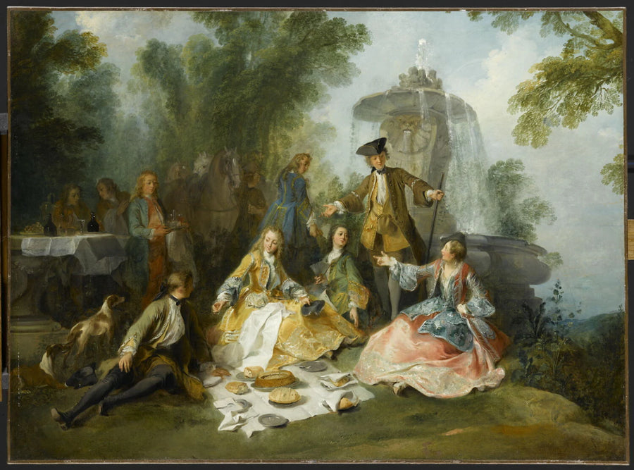 Le Repas au retour de la chasse - Nicolas Lancret