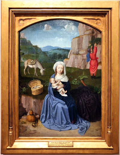 Reposez-vous pendant le vol vers l’Égypte - Gérard David - Alpha Reproduction