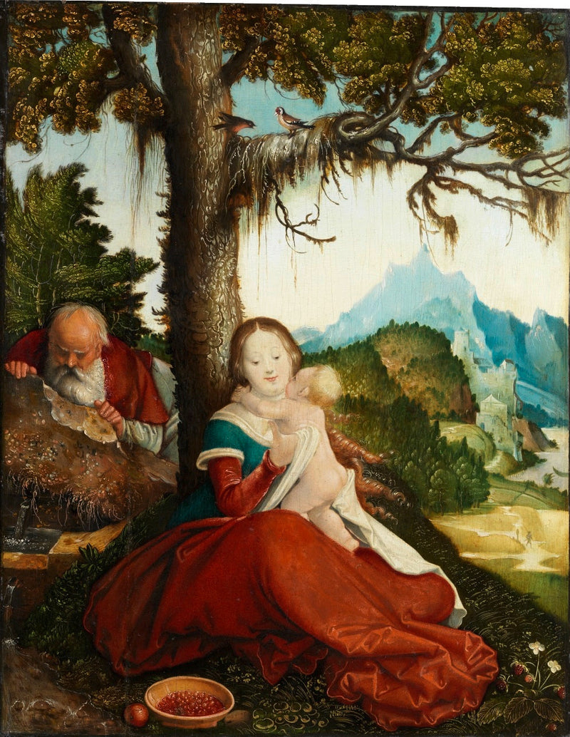 이집트행 비행 중 휴식을 취하세요 - 한스 발둥 그리엔