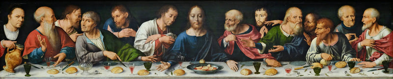 그리스도 슬픔의 제단: 최후의 만찬 - Joos van Cleve