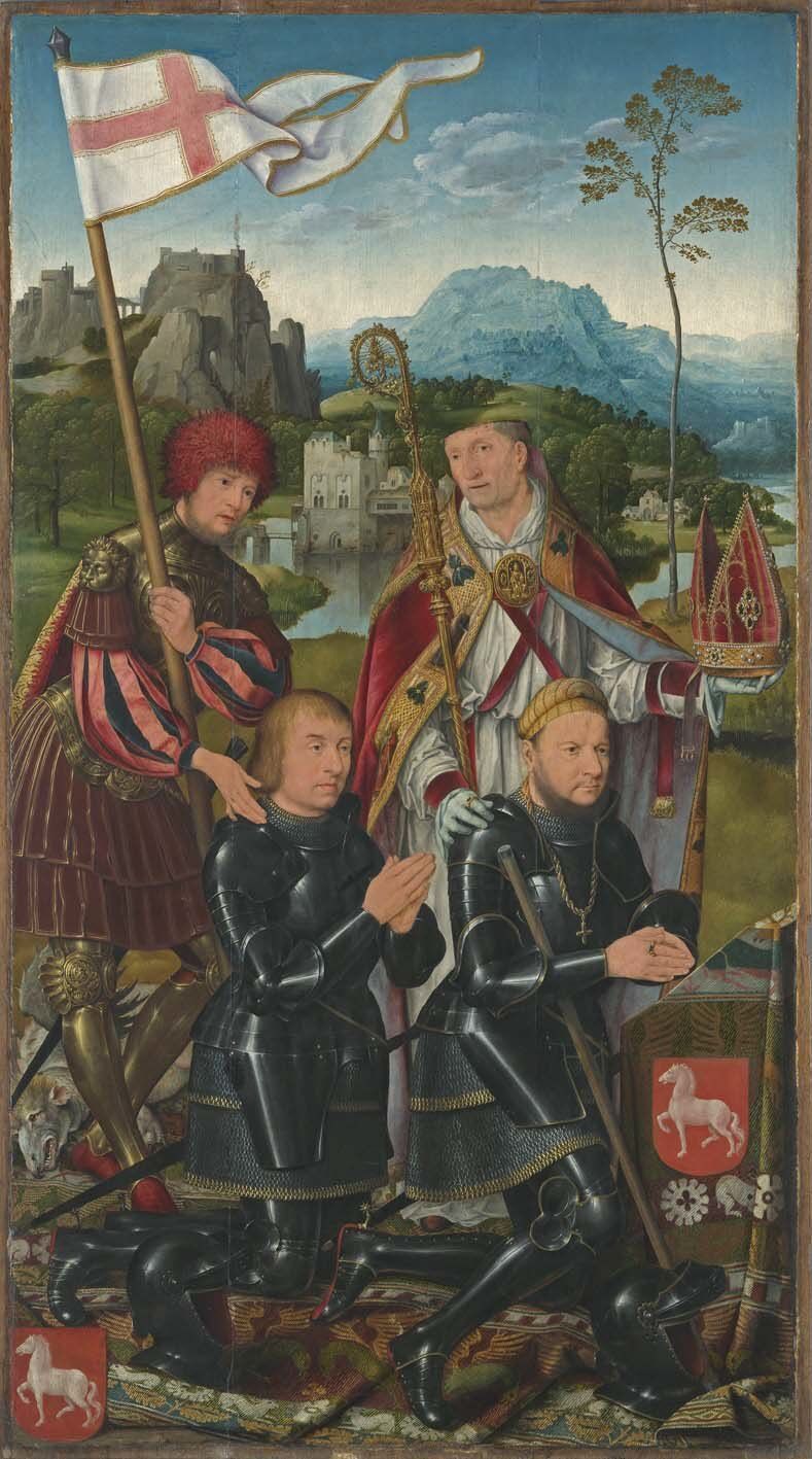 마리아의 제단 - 왼쪽 패널 - Joos van Cleve
