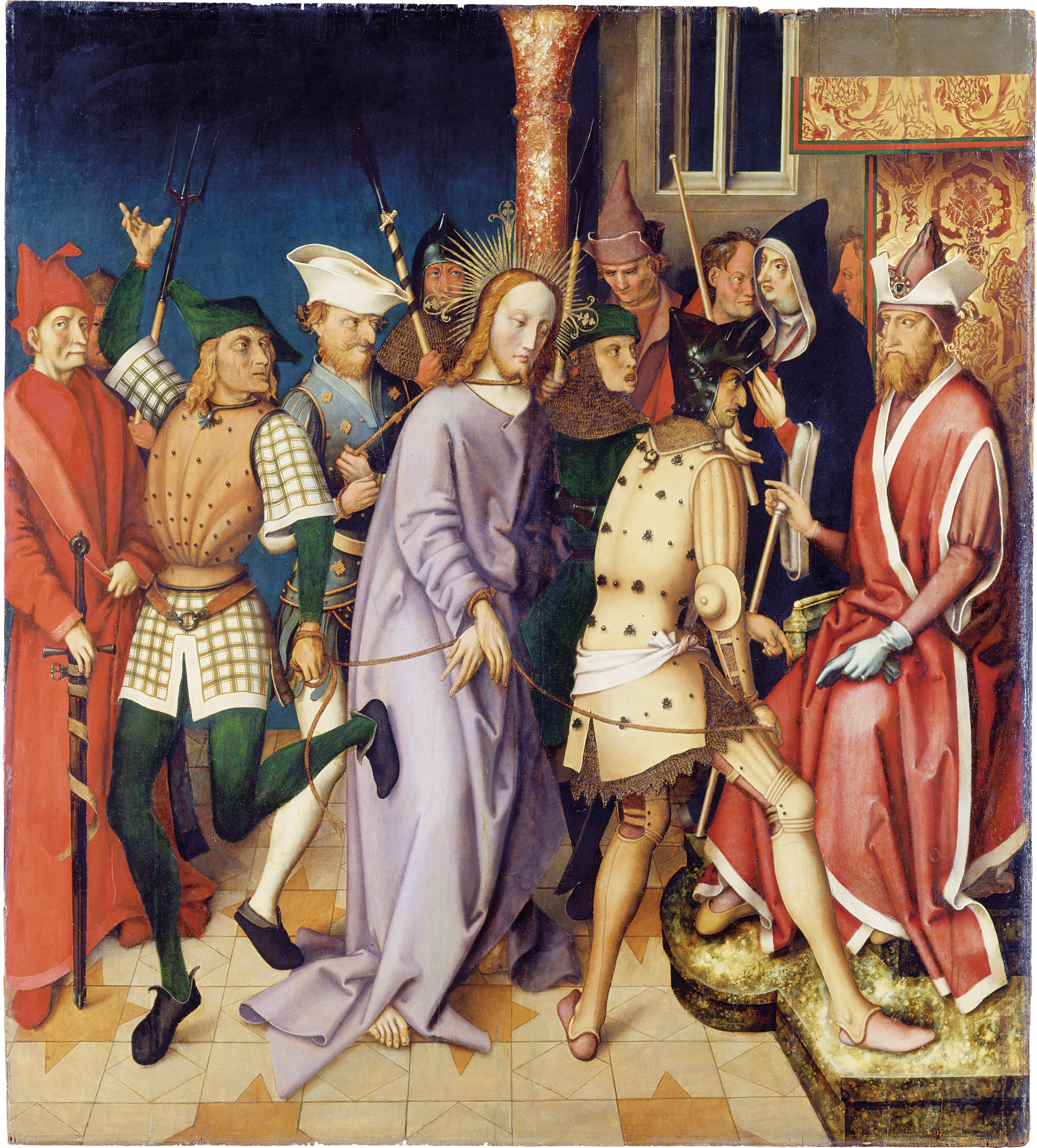 Retable dominicain de Francfort: Le Christ devant Ponce Pilate - Hans Holbein the Elder - Alpha Reproduction