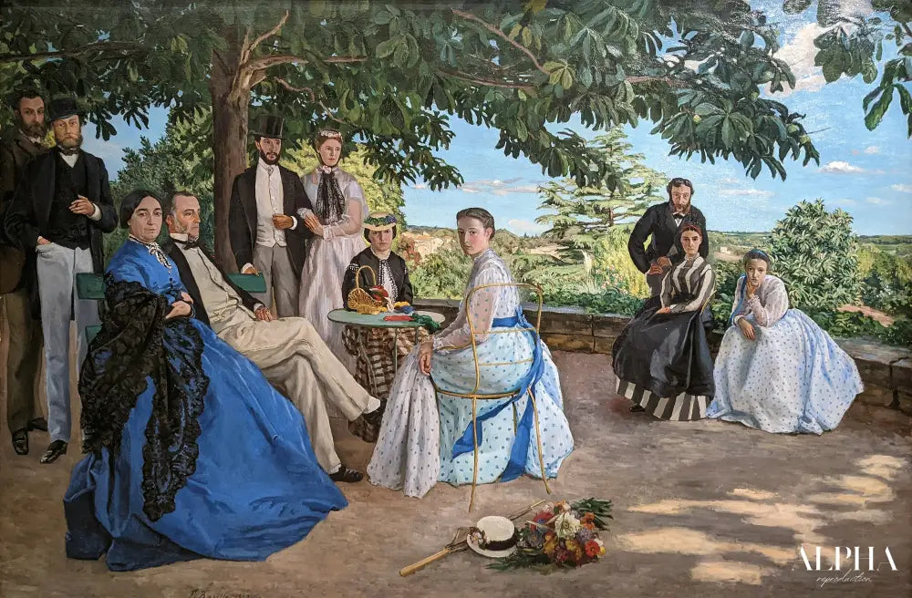 Réunion de famille - Frédéric Bazille - Reproductions de tableaux et peintures haut de gamme