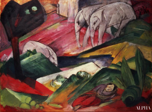 Rêve - Franz Marc - Reproductions de tableaux et peintures haut de gamme