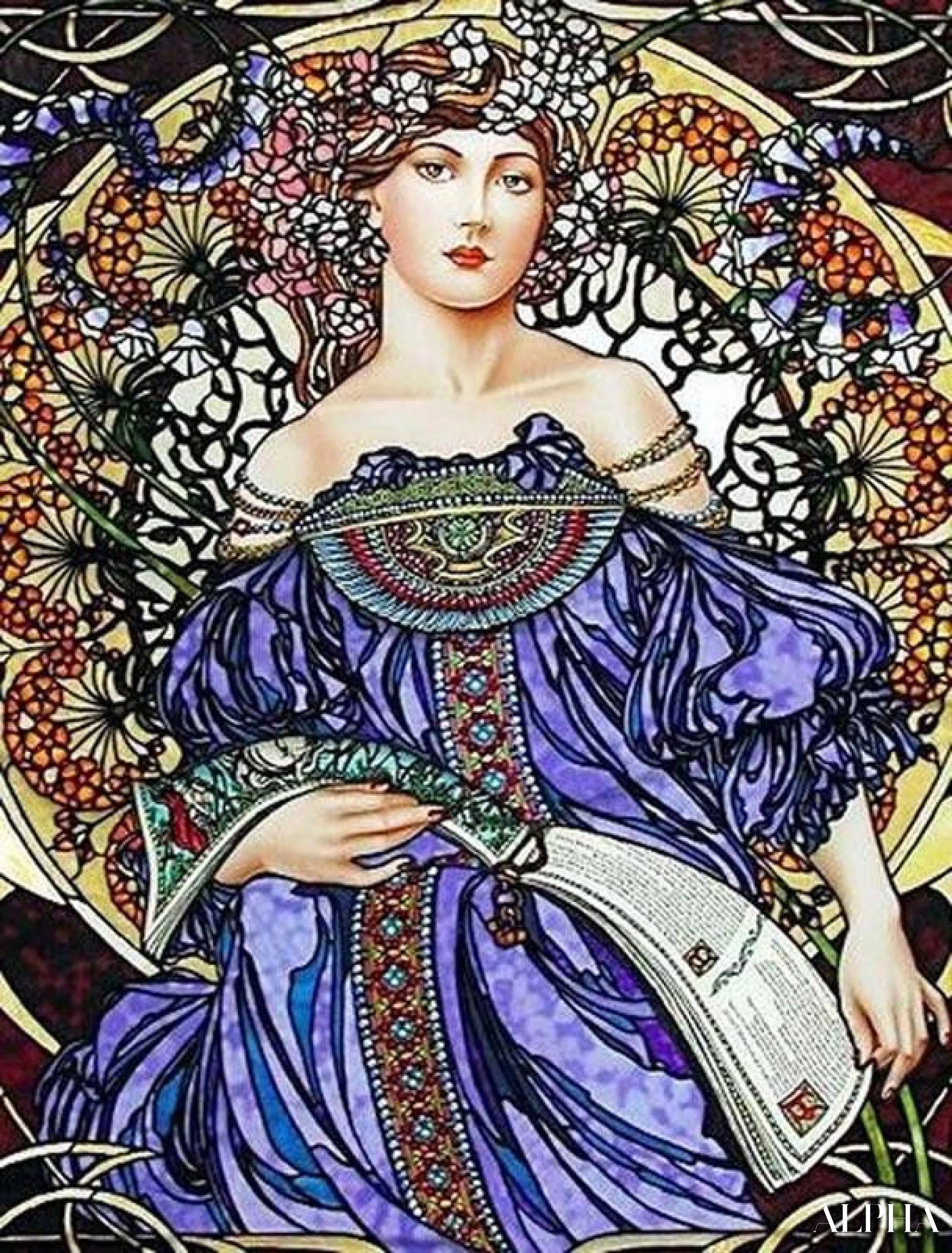 Rêve - Mucha - Reproductions de tableaux et peintures haut de gamme