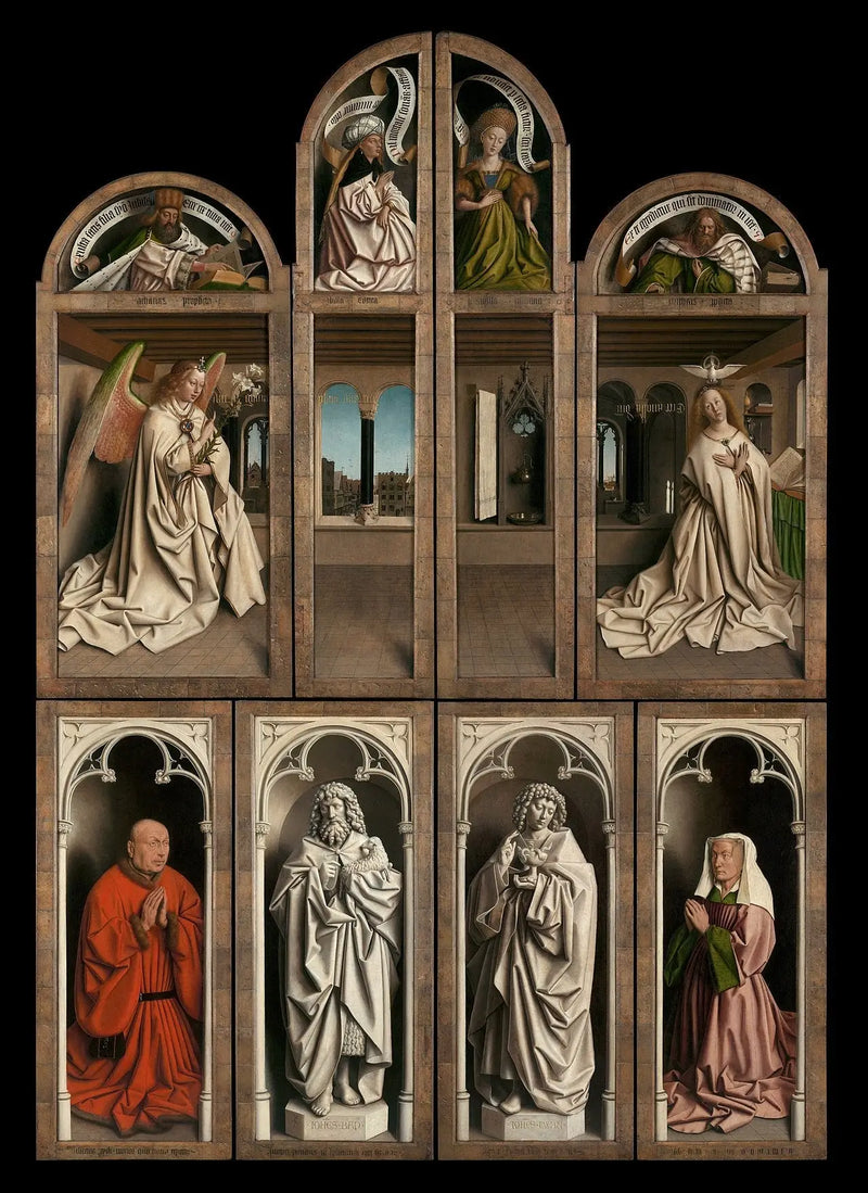 창문 블라인드의 뒷면. 방 내부. - 얀 반 에이크

Source:
Revers des volets. Intérieur de Chambre. - Jan van Eyck