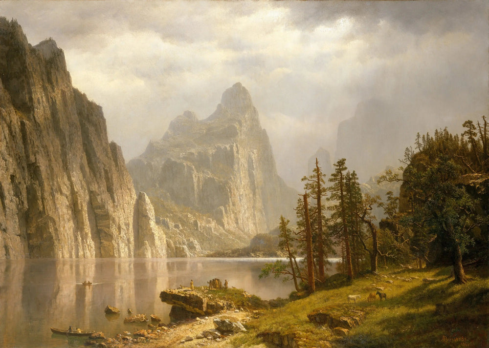 Rivière Merced, vallée de Yosemite - Albert Bierstadt image 1 reproduction réalisée par Alpha Reproduction