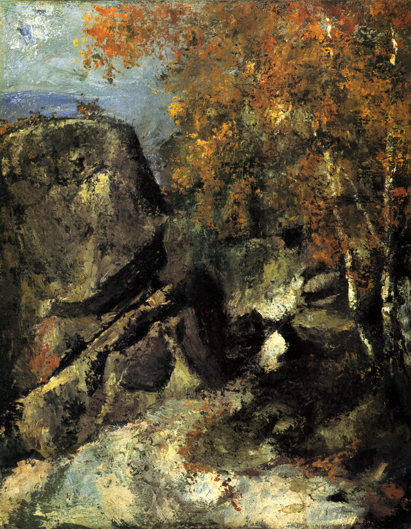 숲 속의 바위 - Paul Cézanne