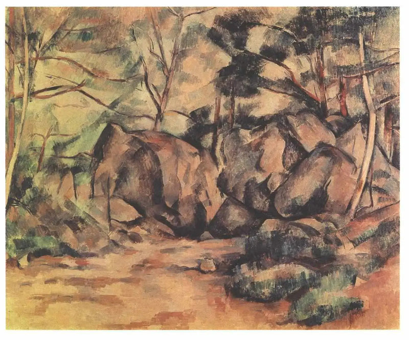 숲 속의 바위 - Paul Cézanne