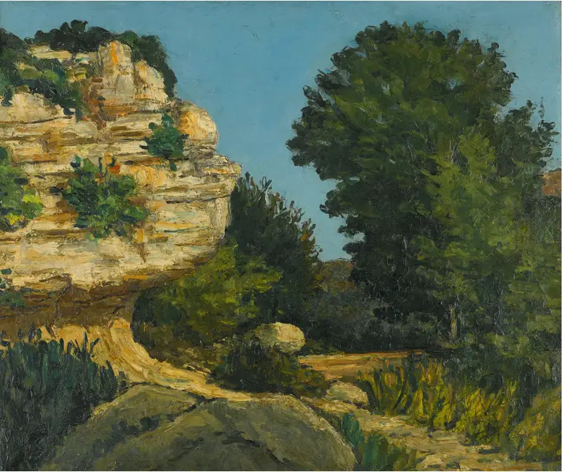 Reproduction du tableau « Rochers - Paul Cézanne » par Alpha Reproduction en peinture à l’huile