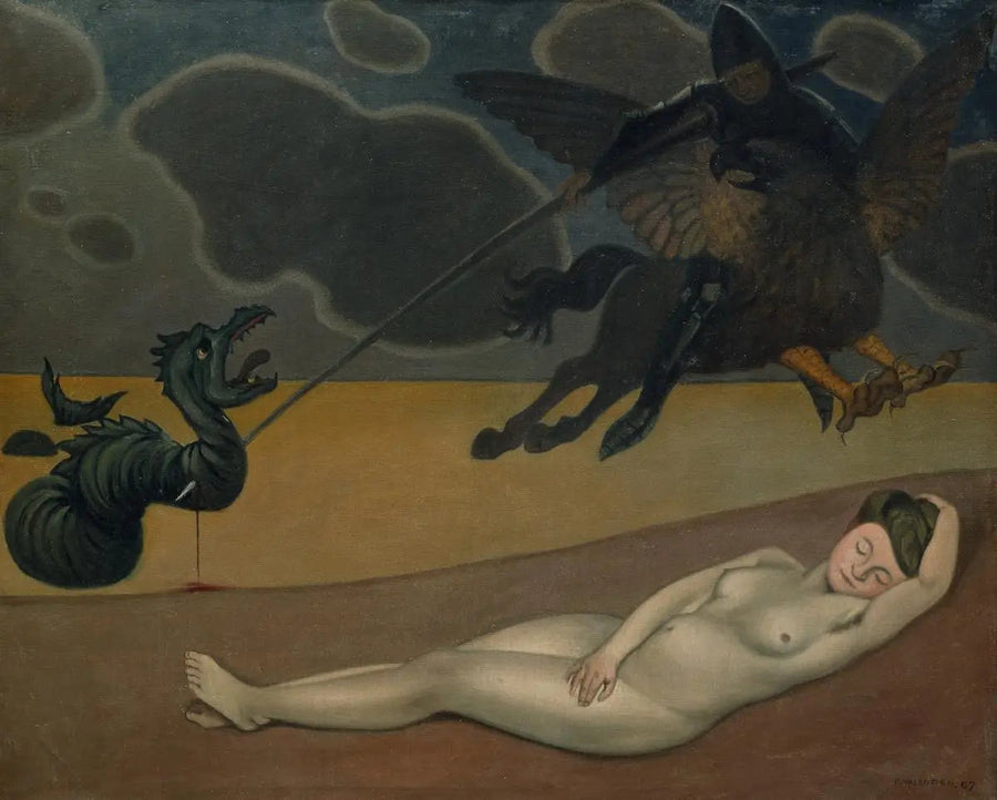 로저가 앙젤리크를 전달하는 모습 - 펠릭스 발로통

Source:
Roger délivrant Angélique - Félix Vallotton