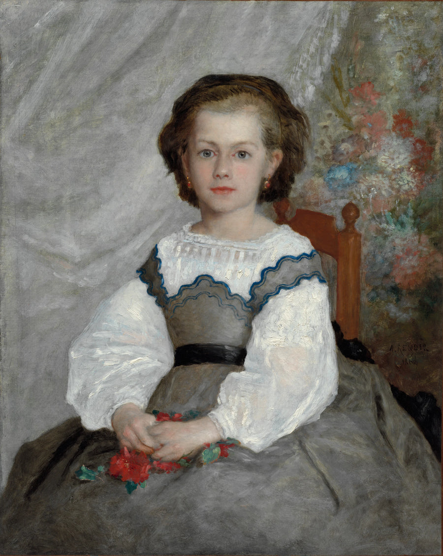 Portrait de Romaine Lacaux peint par Pierre-Auguste Renoir en 1864 – Cleveland Museum of Art