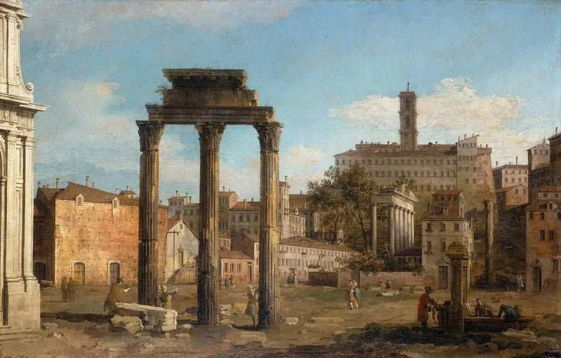 로마 : 포럼 유적, 사두개 궁전 방향 - 카날레토

Source:
Rome : Ruines du Forum, vers le Capitole - Canaletto
