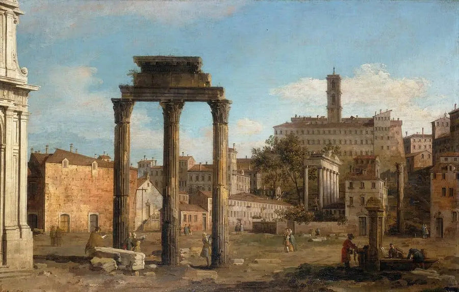 로마 : 포럼 유적, 사두개 궁전 방향 - 카날레토

Source:
Rome : Ruines du Forum, vers le Capitole - Canaletto