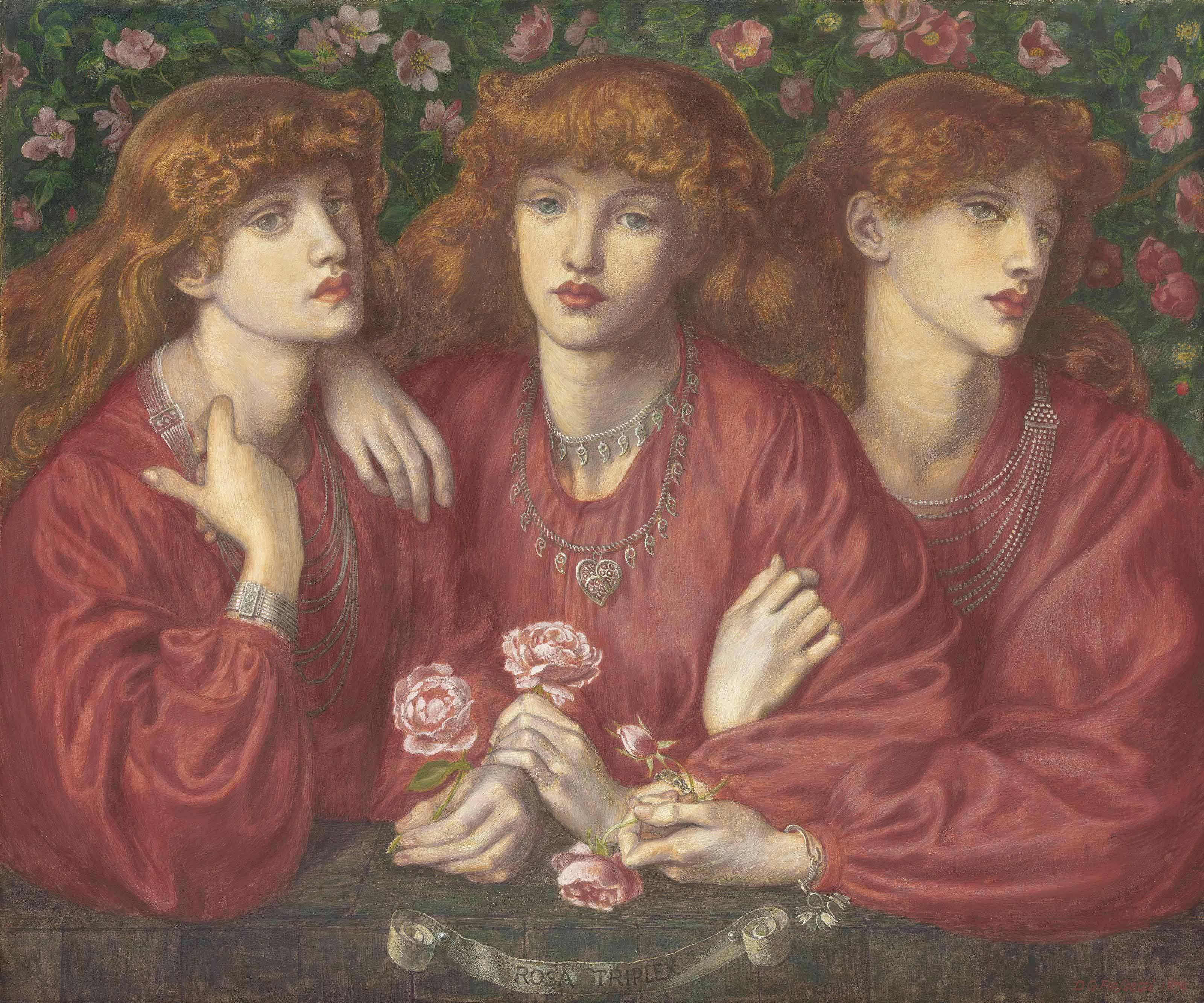 Rosa Triplex - Dante Gabriel Rossetti image 1 reproduction réalisée par Alpha Reproduction