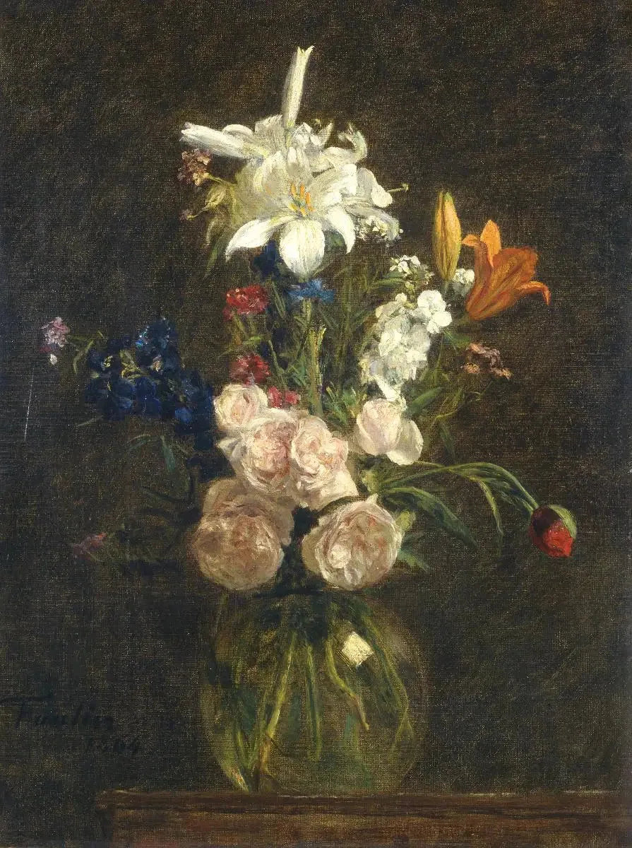 장미와 백합이 담긴 꽃병 - 앙리 판탱-라투르

Source:
Roses et lys dans un vase - Henri Fantin-Latour