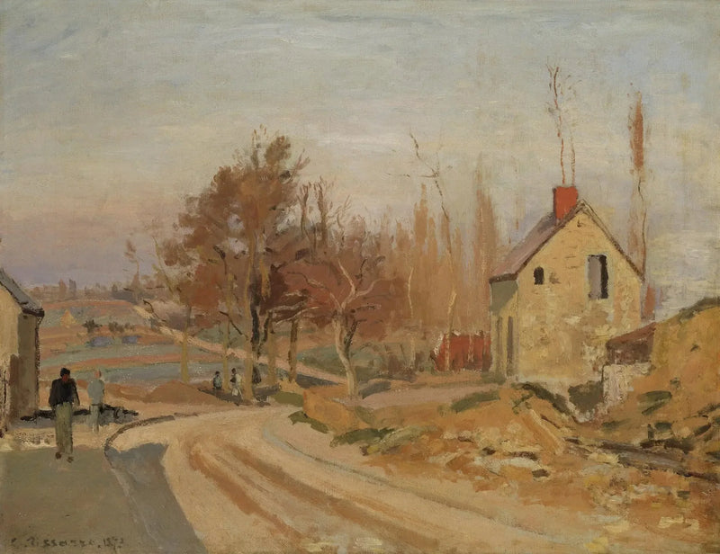 오스니에서 퐁투아즈까지, 흰 서리 - 카미유 피사로