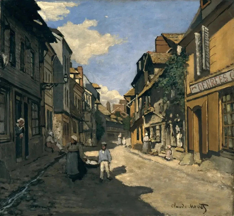 Honfleur W34의 Rue de la Bavolle - Claude Monet