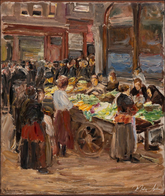 Rue juive à amsterdam - Max Liebermann - Reproductions de tableaux et peintures haut de gamme