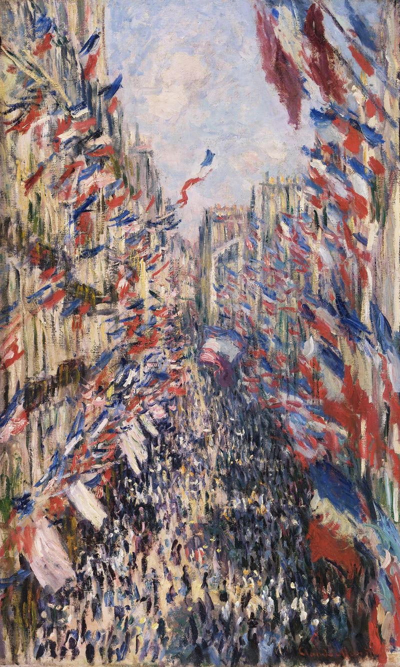 Rue Montorgueil, 1878년 6월 30일 기념 W469 - Claude Monet