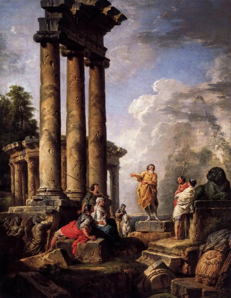 성 바울이 설교하는 폐허 - 조반니 파올로 파니

Source:
Ruines avec Saint Paul prêchant - Giovanni Paolo Panini