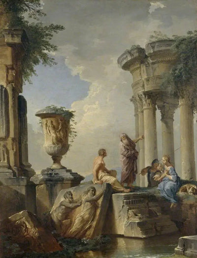 Ruines avec un prophète et d’autres figures - Giovanni Paolo Panini - Alpha Reproduction