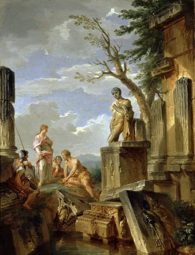 Ruines avec une sibylle et d’autres figures - Giovanni Paolo Panini - Alpha Reproduction