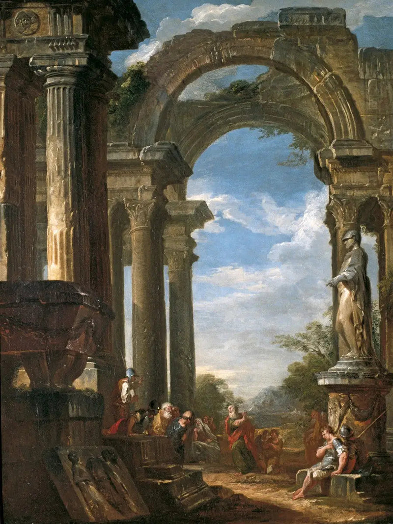선지자가 설교하는 사원의 폐허 - 조반니 파올로 파니니

Source:
Ruines d'un temple avec un apôtre prêchant - Giovanni Paolo Panini