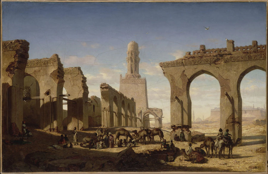 Ruines de la mosquée du khalife Hakem au Caire - Prosper Marilhat