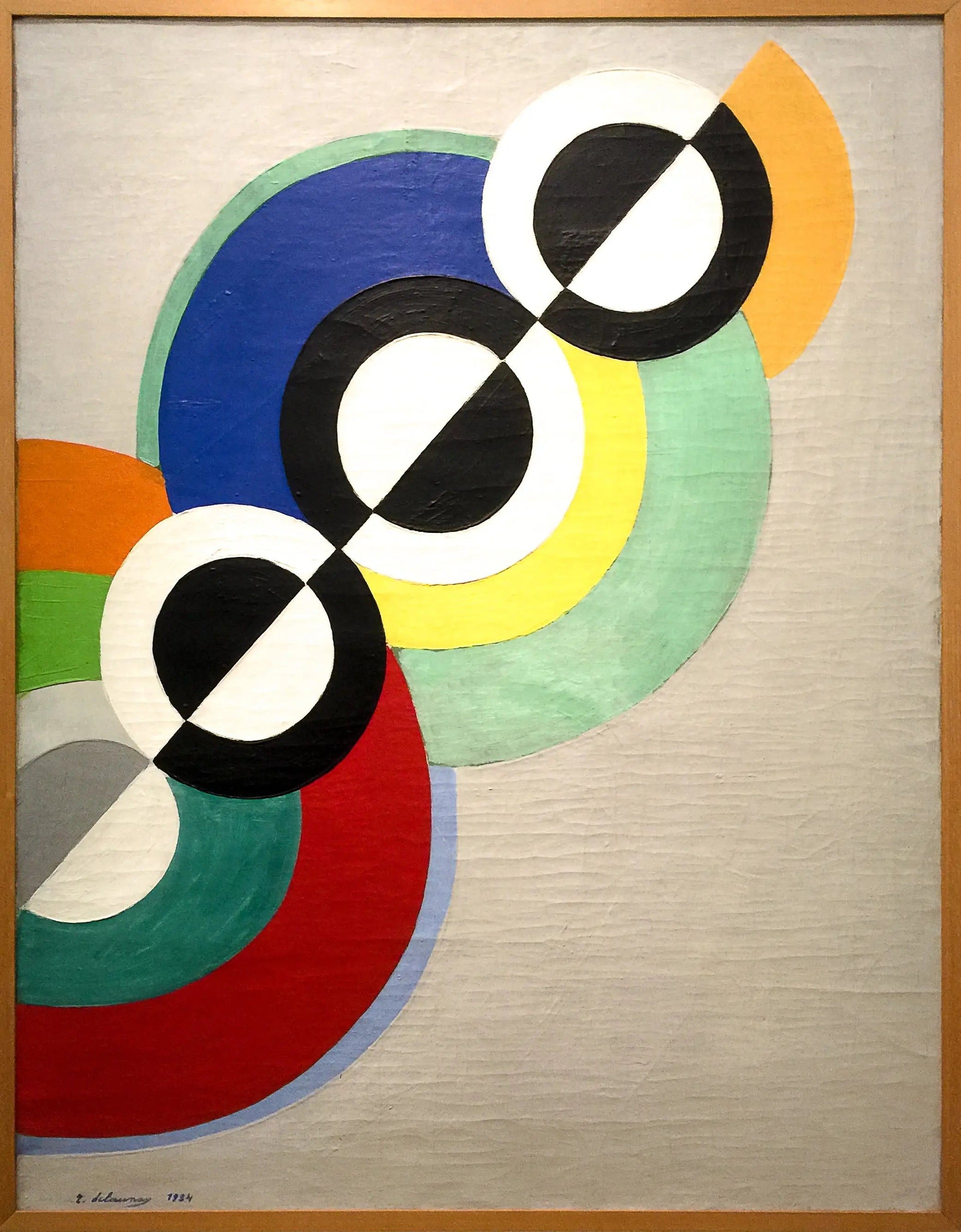 Rythmes - Robert Delaunay image 1 copie peinte à la main à l’huile