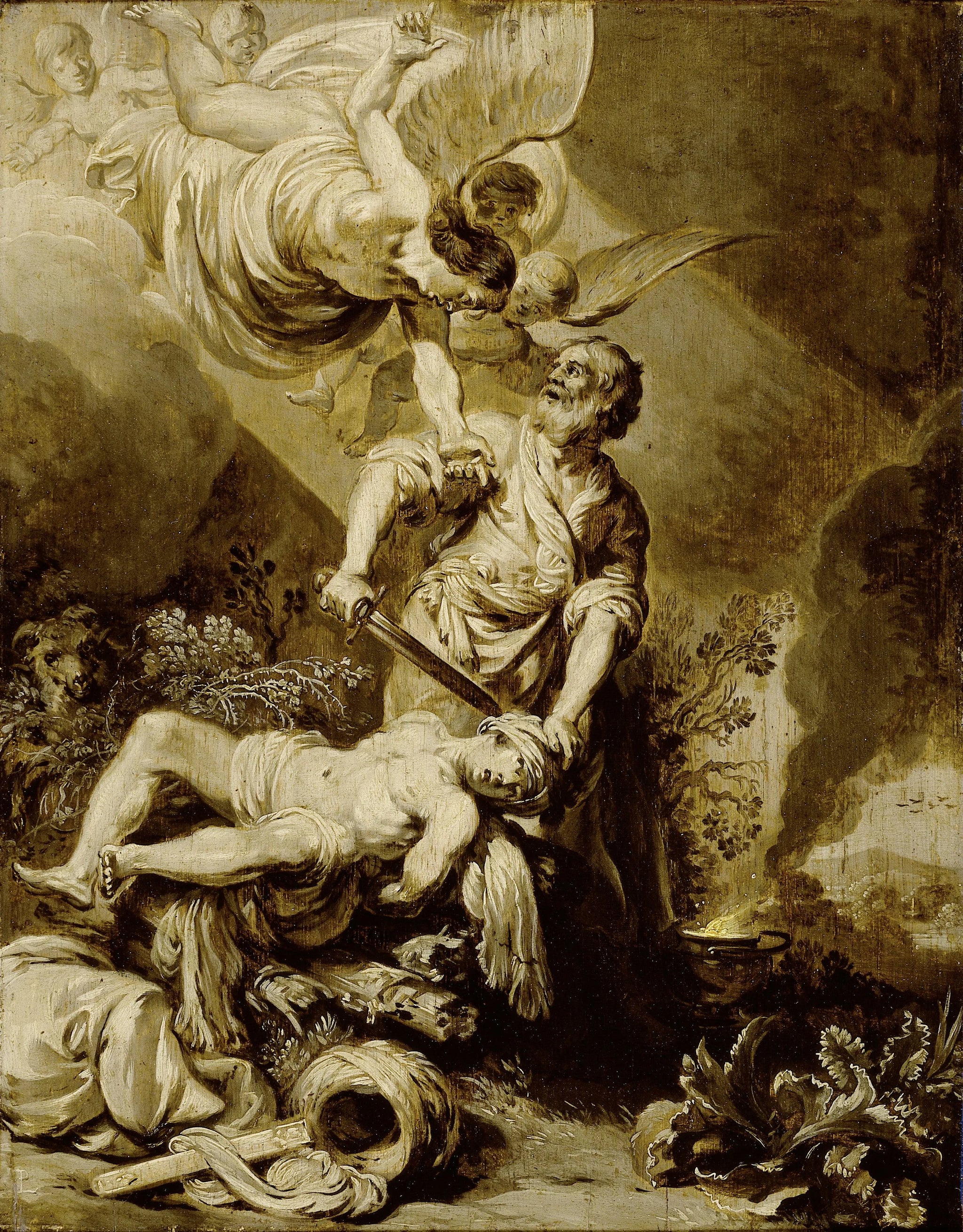 Le sacrifice d'Abraham - Pieter Lastman